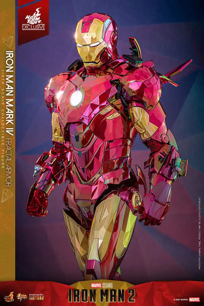 Iron Man Movie Masterpiece Diecast akcijska figura 1/6 Iron Man Mark VI (Fractal Armor) Hot Toys Exclusive 33 cm fotografija proizvoda