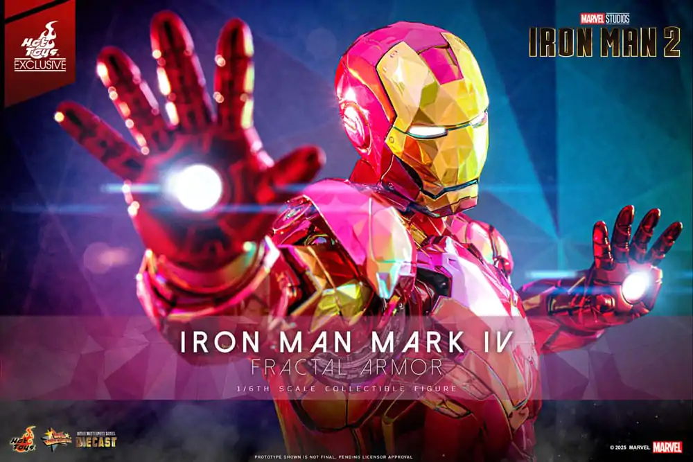 Iron Man Movie Masterpiece Diecast akcijska figura 1/6 Iron Man Mark VI (Fractal Armor) Hot Toys Exclusive 33 cm fotografija proizvoda