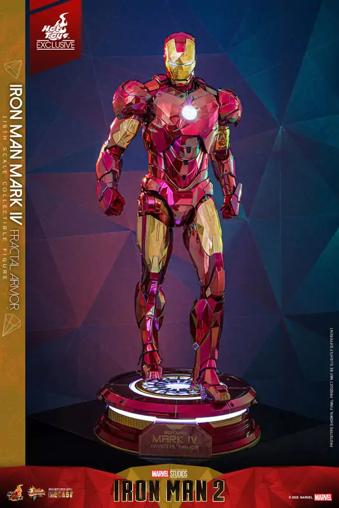Iron Man Movie Masterpiece Diecast akcijska figura 1/6 Iron Man Mark VI (Fractal Armor) Hot Toys Exclusive 33 cm fotografija proizvoda