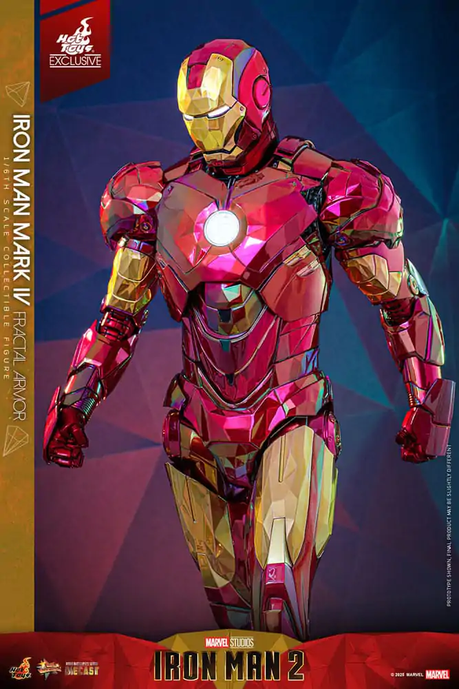 Iron Man Movie Masterpiece Diecast akcijska figura 1/6 Iron Man Mark VI (Fractal Armor) Hot Toys Exclusive 33 cm fotografija proizvoda