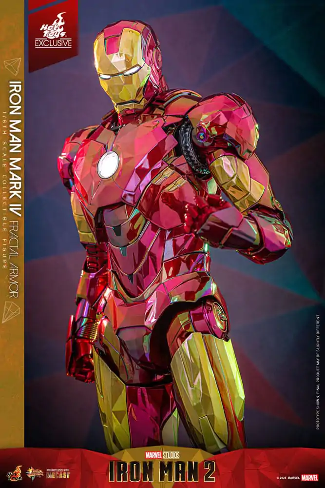 Iron Man Movie Masterpiece Diecast akcijska figura 1/6 Iron Man Mark VI (Fractal Armor) Hot Toys Exclusive 33 cm fotografija proizvoda