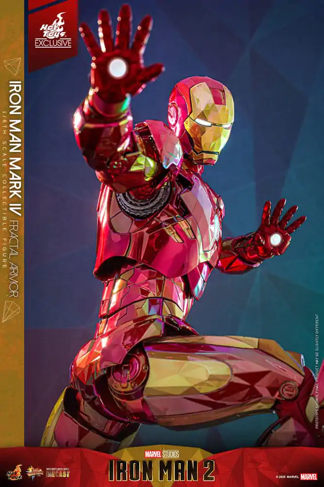 Iron Man Movie Masterpiece Diecast akcijska figura 1/6 Iron Man Mark VI (Fractal Armor) Hot Toys Exclusive 33 cm fotografija proizvoda