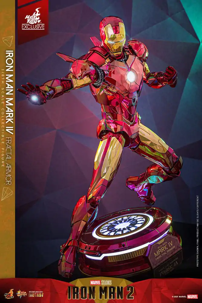 Iron Man Movie Masterpiece Diecast akcijska figura 1/6 Iron Man Mark VI (Fractal Armor) Hot Toys Exclusive 33 cm fotografija proizvoda