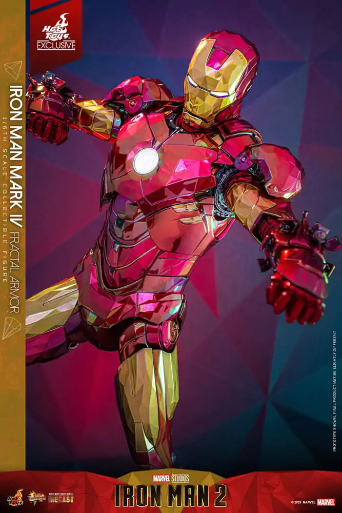 Iron Man Movie Masterpiece Diecast akcijska figura 1/6 Iron Man Mark VI (Fractal Armor) Hot Toys Exclusive 33 cm fotografija proizvoda