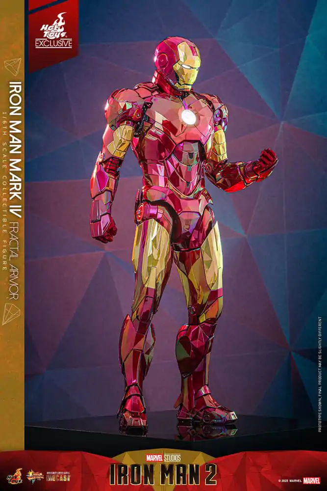 Iron Man Movie Masterpiece Diecast akcijska figura 1/6 Iron Man Mark VI (Fractal Armor) Hot Toys Exclusive 33 cm fotografija proizvoda