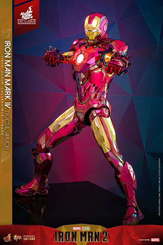 Iron Man Movie Masterpiece Diecast akcijska figura 1/6 Iron Man Mark VI (Fractal Armor) Hot Toys Exclusive 33 cm fotografija proizvoda