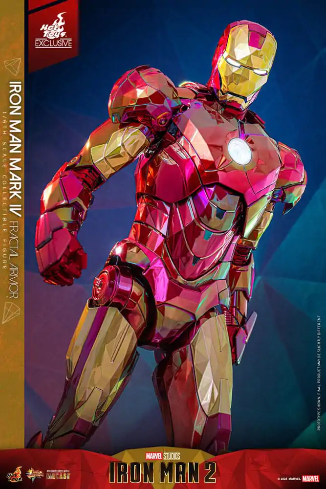 Iron Man Movie Masterpiece Diecast akcijska figura 1/6 Iron Man Mark VI (Fractal Armor) Hot Toys Exclusive 33 cm fotografija proizvoda