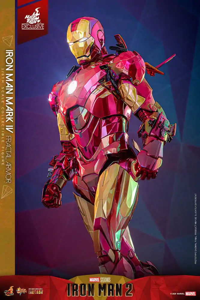 Iron Man Movie Masterpiece Diecast akcijska figura 1/6 Iron Man Mark VI (Fractal Armor) Hot Toys Exclusive 33 cm fotografija proizvoda
