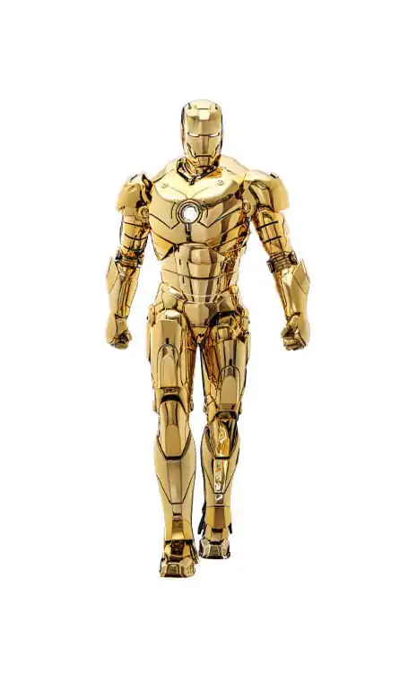 Iron Man Movie Masterpiece Diecast akcijska figura 1/6 Iron Man Mark III (Gold Color Version) Hot Toys Exclusive 33 cm fotografija proizvoda