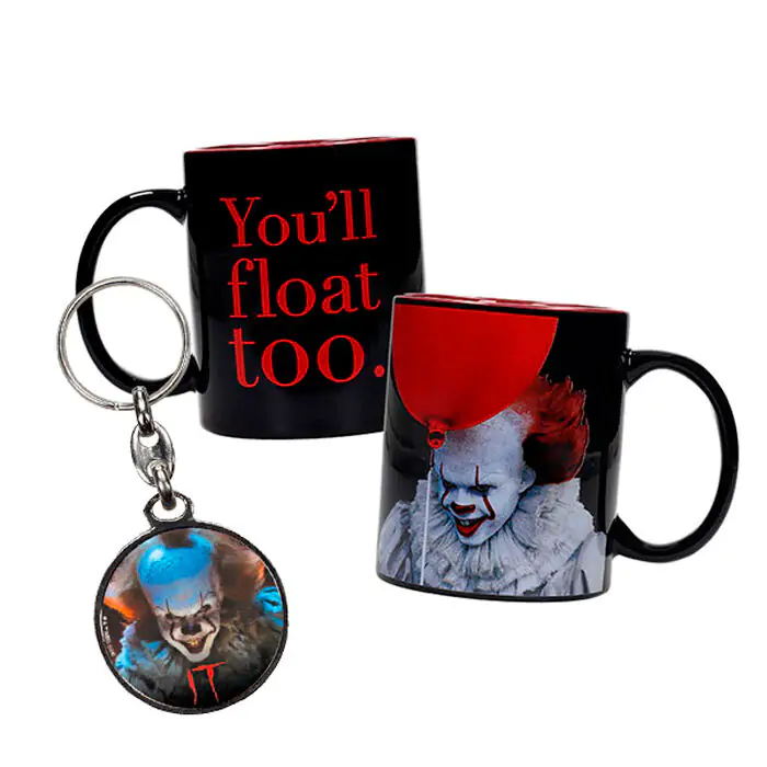 IT Pennywise šalica i metalni privjesak za ključeve fotografija proizvoda