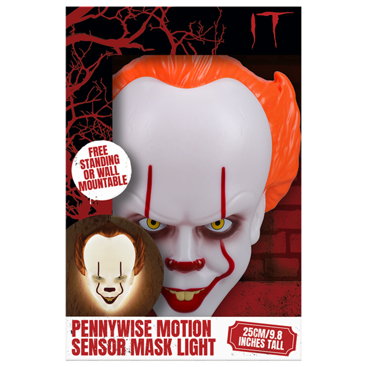 IT Pennywise maska sa senzorom pokreta sa svjetlom fotografija proizvoda