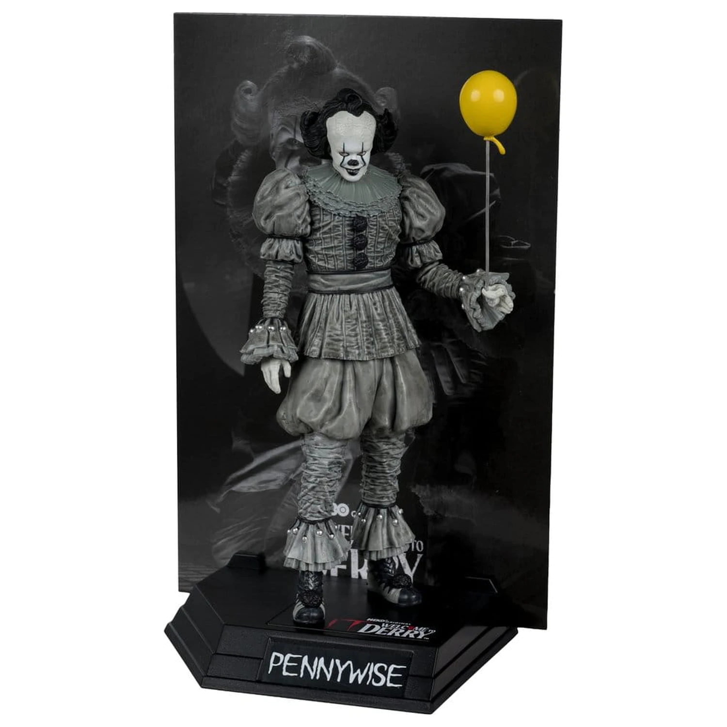 It Welcome to Derry Movie Maniacs Figura Pennywise (Black & White) 16 cm fotografija proizvoda