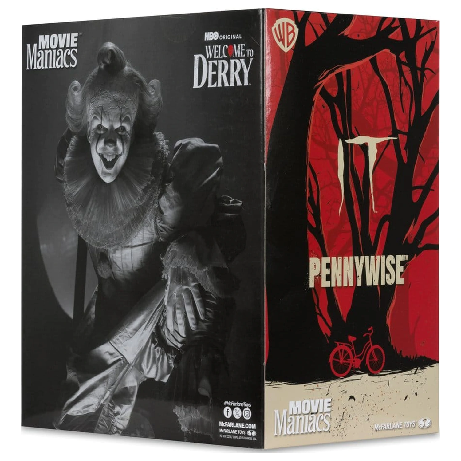 It Welcome to Derry Movie Maniacs Figura Pennywise (Black & White) 16 cm fotografija proizvoda