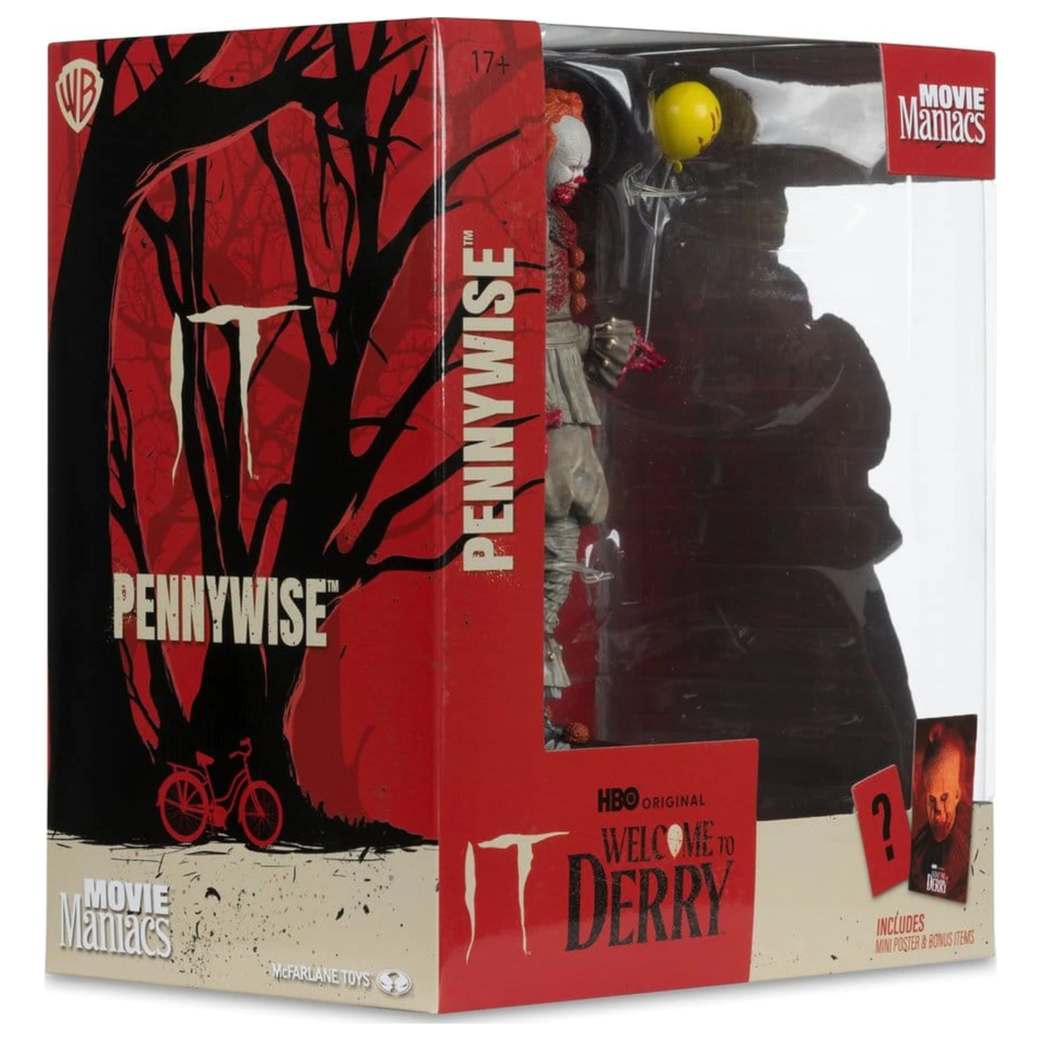 It Welcome to Derry Movie Maniacs Figura Pennywise (Bloody) 16 cm fotografija proizvoda