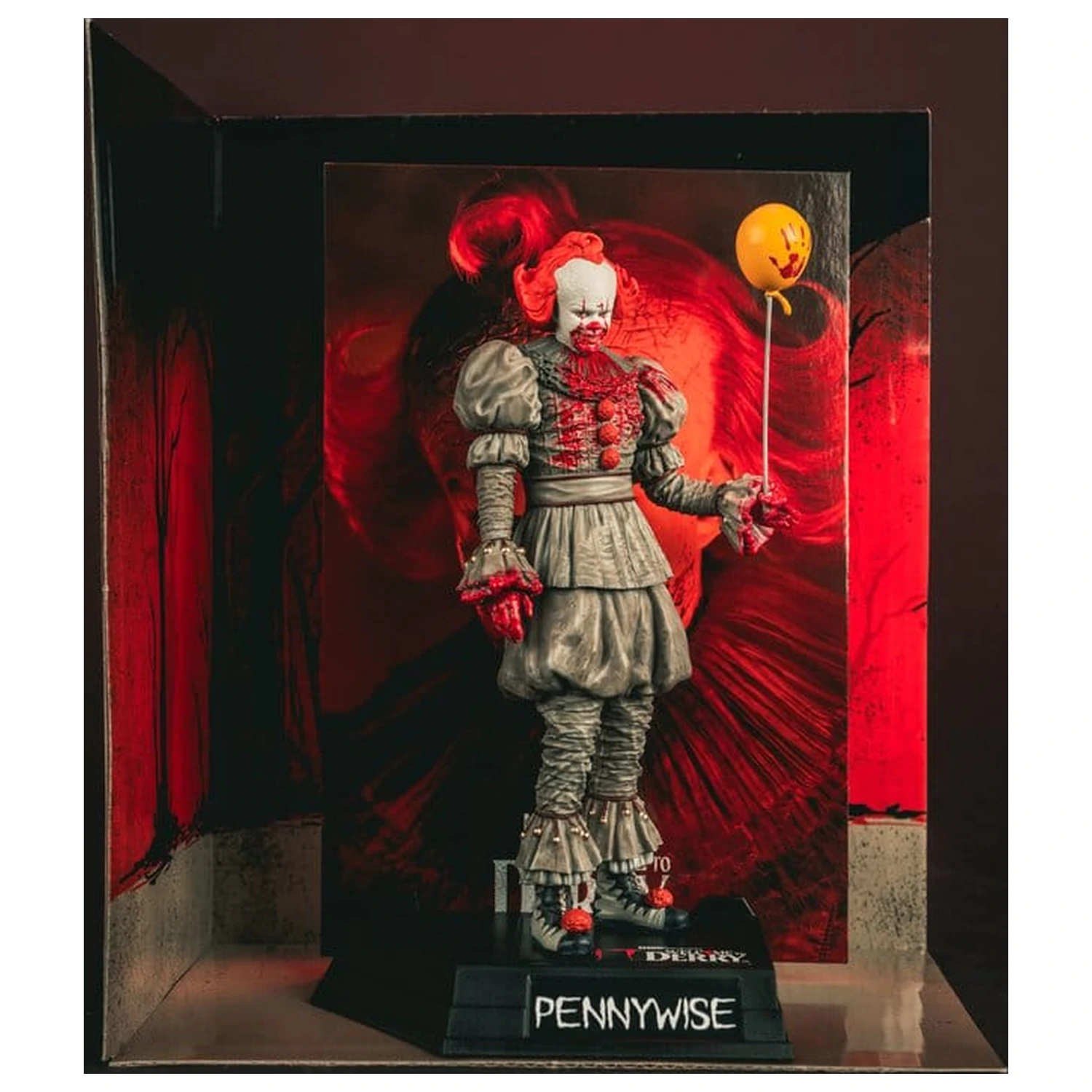 It Welcome to Derry Movie Maniacs Figura Pennywise (Bloody) 16 cm fotografija proizvoda