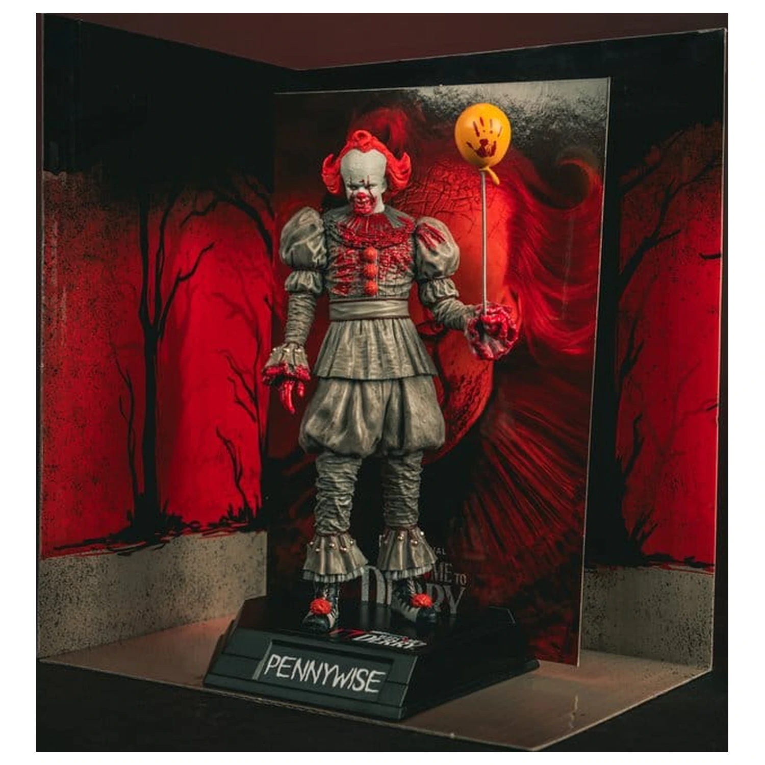 It Welcome to Derry Movie Maniacs Figura Pennywise (Bloody) 16 cm fotografija proizvoda