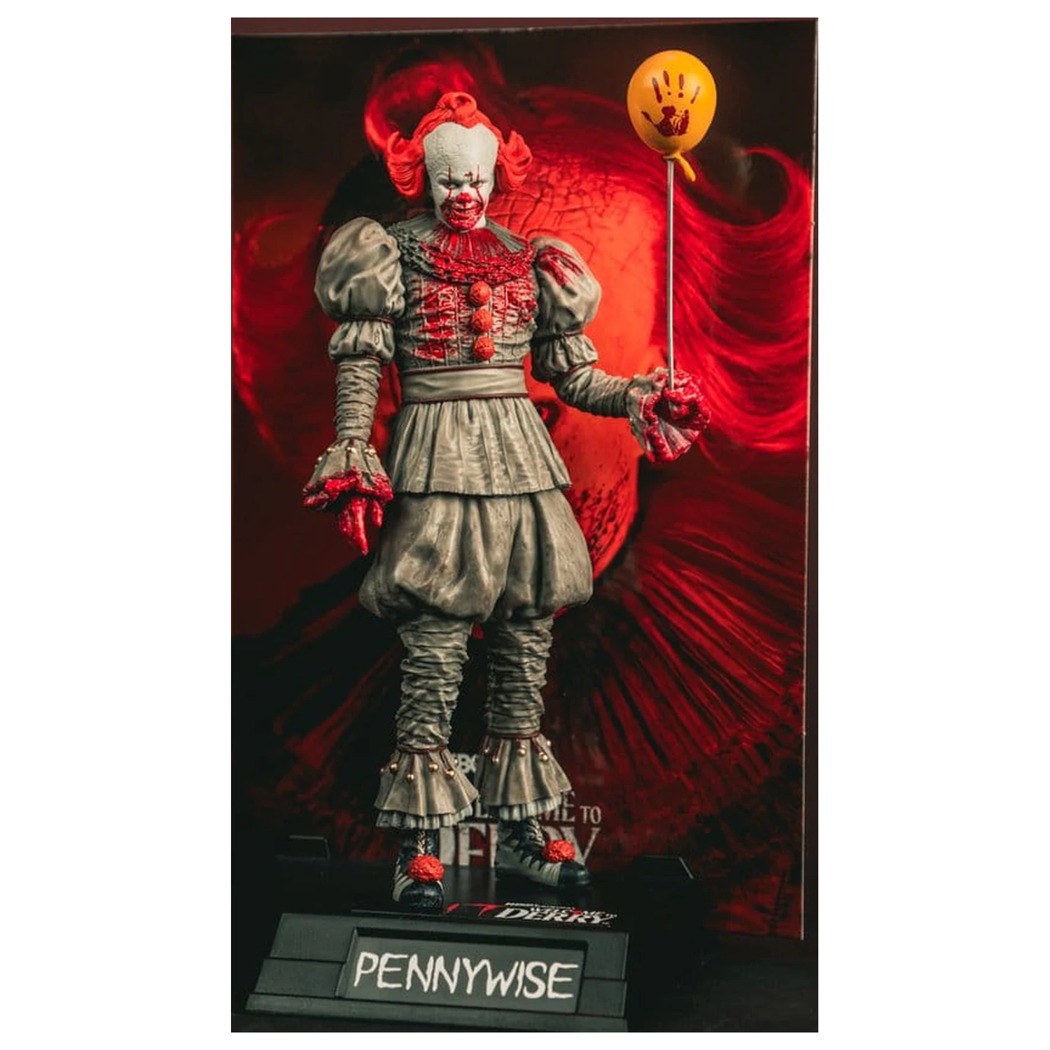 It Welcome to Derry Movie Maniacs Figura Pennywise (Bloody) 16 cm fotografija proizvoda