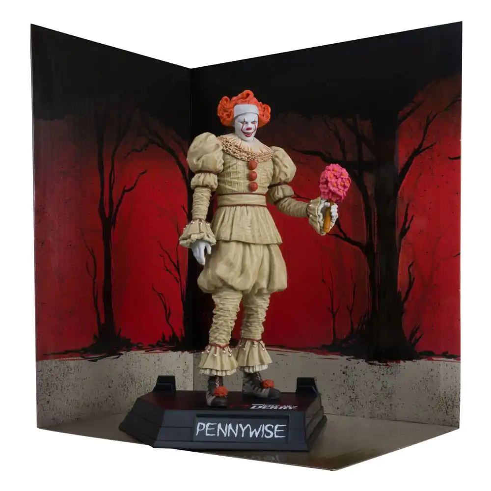 It: Welcome to Derry Movie Maniacs PVC statua Pennywise (Flashback) (Gold Label) 16 cm fotografija proizvoda