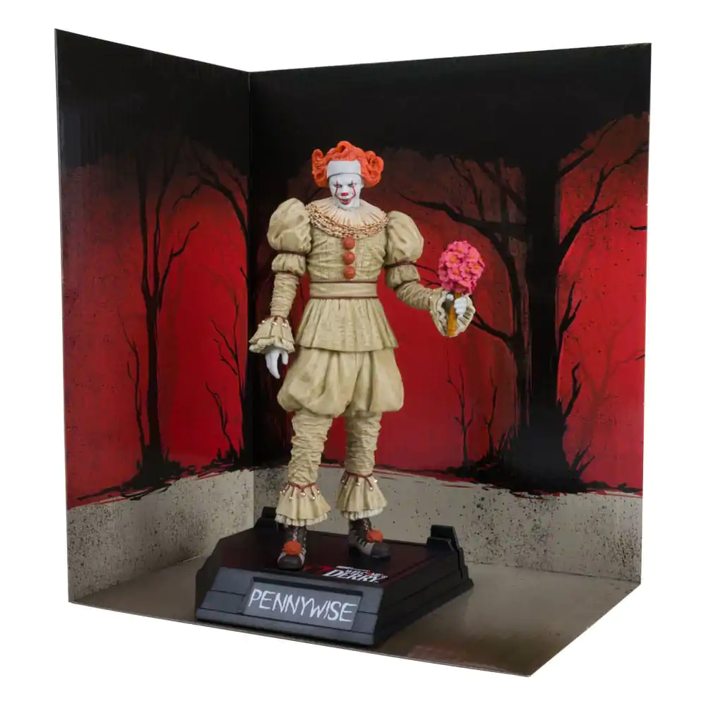 It: Welcome to Derry Movie Maniacs PVC statua Pennywise (Flashback) (Gold Label) 16 cm fotografija proizvoda