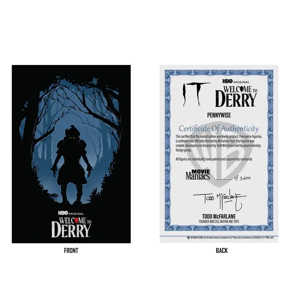 It: Welcome to Derry Movie Maniacs PVC statua Pennywise (Flashback) (Gold Label) 16 cm fotografija proizvoda