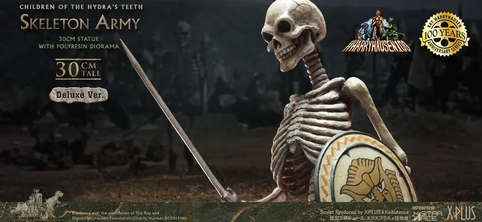 Jason and the Argonauts Gigantic Soft Vinyl statua Ray Harryhausens Skeleton Army (Children of the Hydra's Teeth) Deluxe Ver. 32 cm fotografija proizvoda