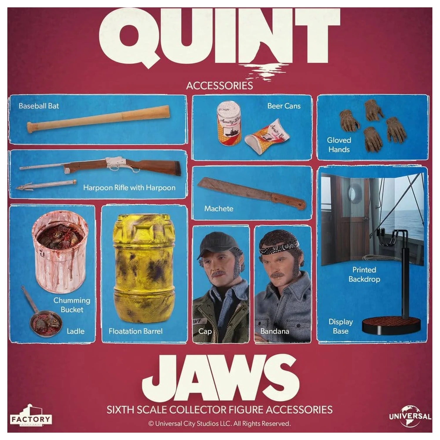 Jaws akcijska figura 1/6 Quint 15 cm fotografija proizvoda