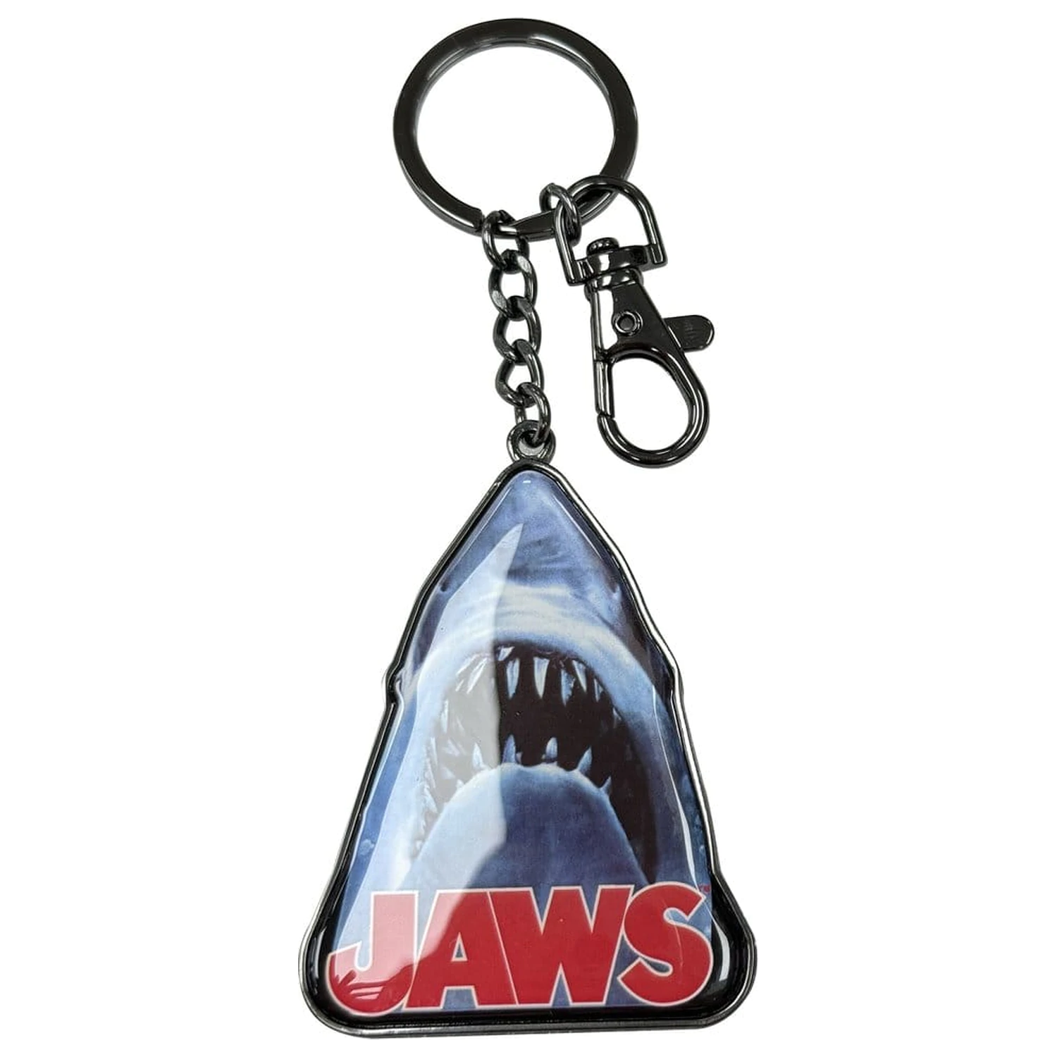 Jaws metalni privjesak za ključeve s logom morskog psa, 15 cm fotografija proizvoda