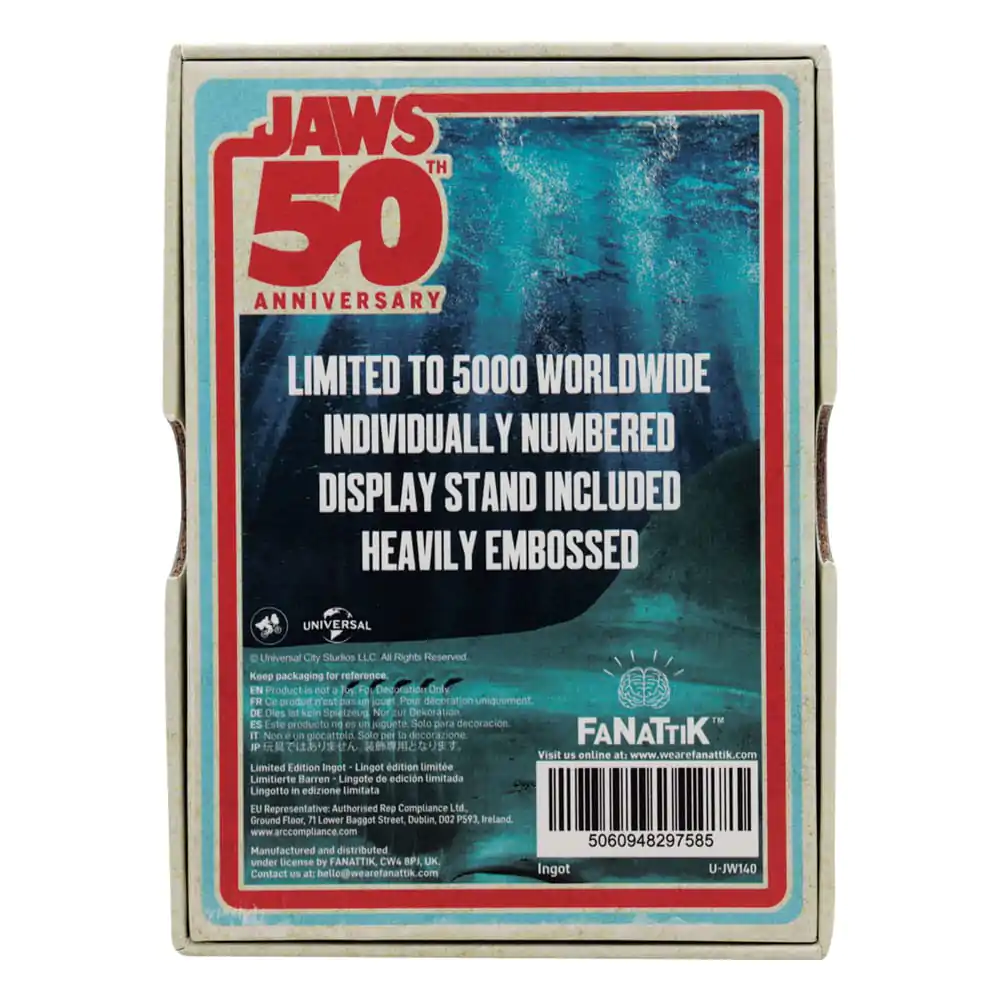 Jaws Ingot 50. Godišnjica Plakat Ograničeno Izdanje fotografija proizvoda