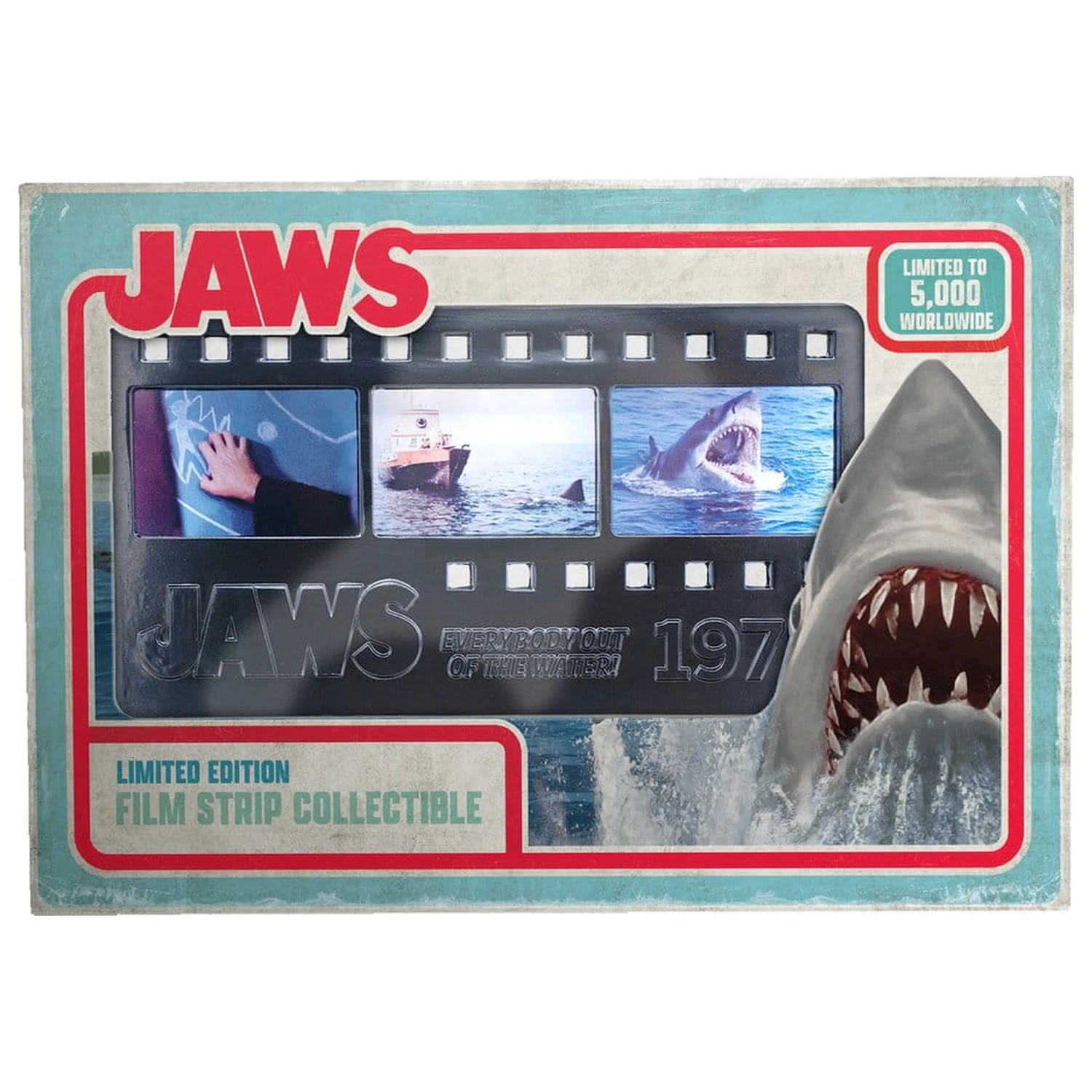 Jaws Ingot Metalna filmska traka kolekcionarsko ograničeno izdanje fotografija proizvoda