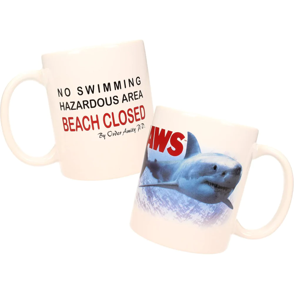 Jaws Mug Zatvoreno za plažu fotografija proizvoda