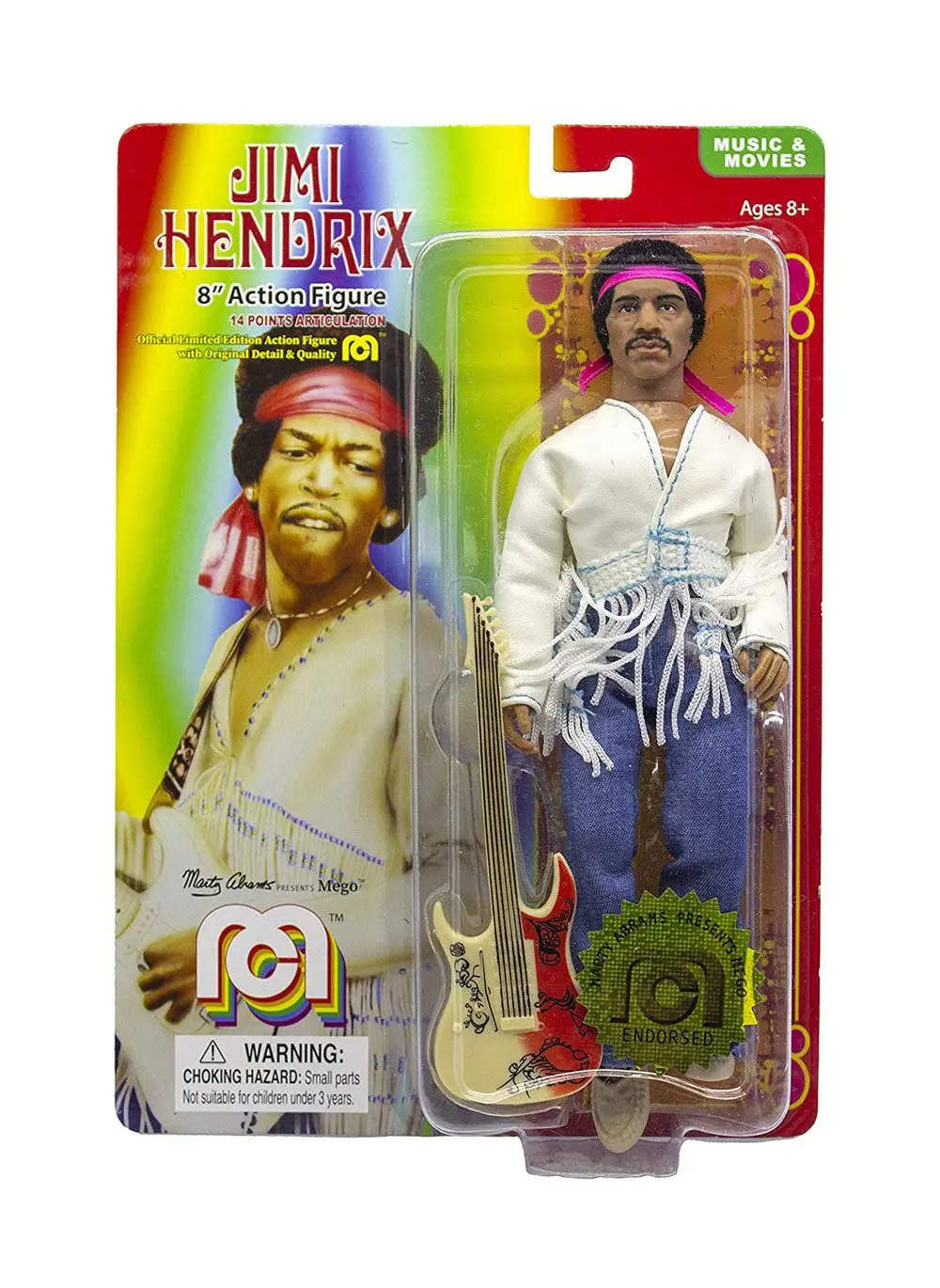 Jimi Hendrix akcijska figura Woodstock Flocked 20 cm fotografija proizvoda