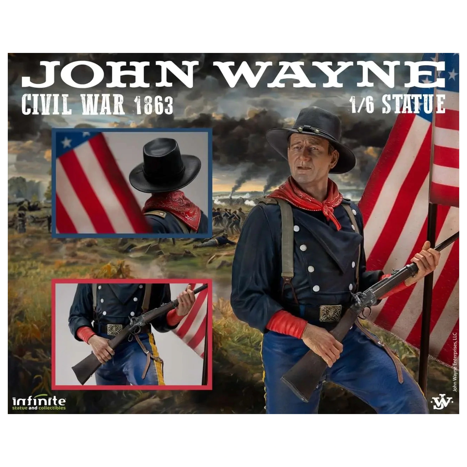 John Wayne Civil War 1863 Kip 1/6 48cm fotografija proizvoda