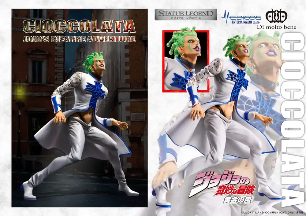 JoJo's Bizarre Adventure Part 5 Golden Wind Statue Legend PVC Kip Cioccolata 17 cm fotografija proizvoda