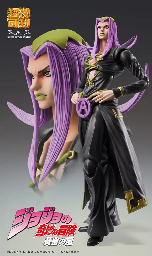 JoJo's Bizarre Adventure Part 5 Super Action akcijska figura Chozokado Leone Abbacchio Black Ver. 16 cm fotografija proizvoda