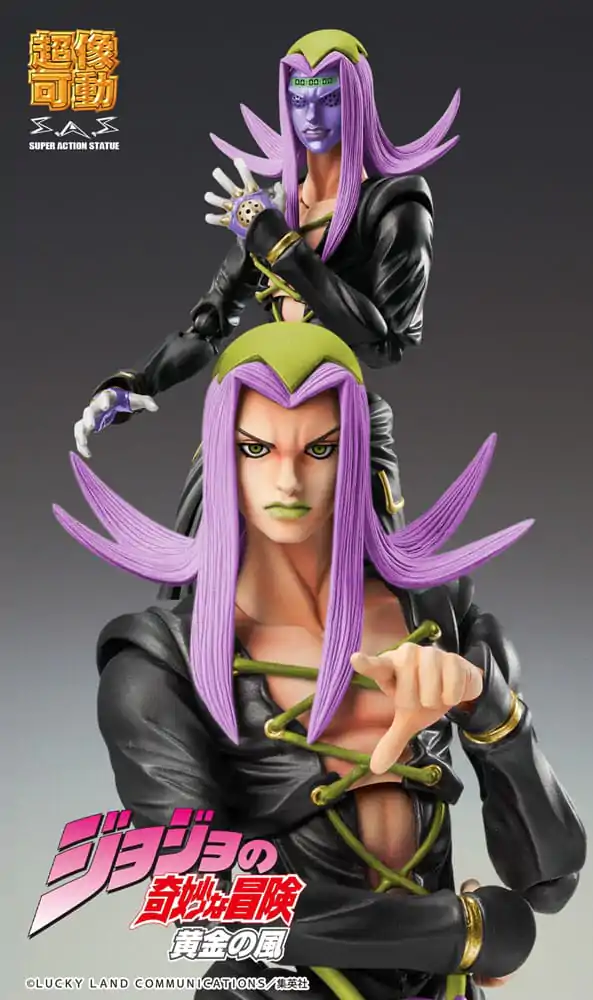 JoJo's Bizarre Adventure Part 5 Super Action akcijska figura Chozokado Leone Abbacchio Black Ver. 16 cm fotografija proizvoda