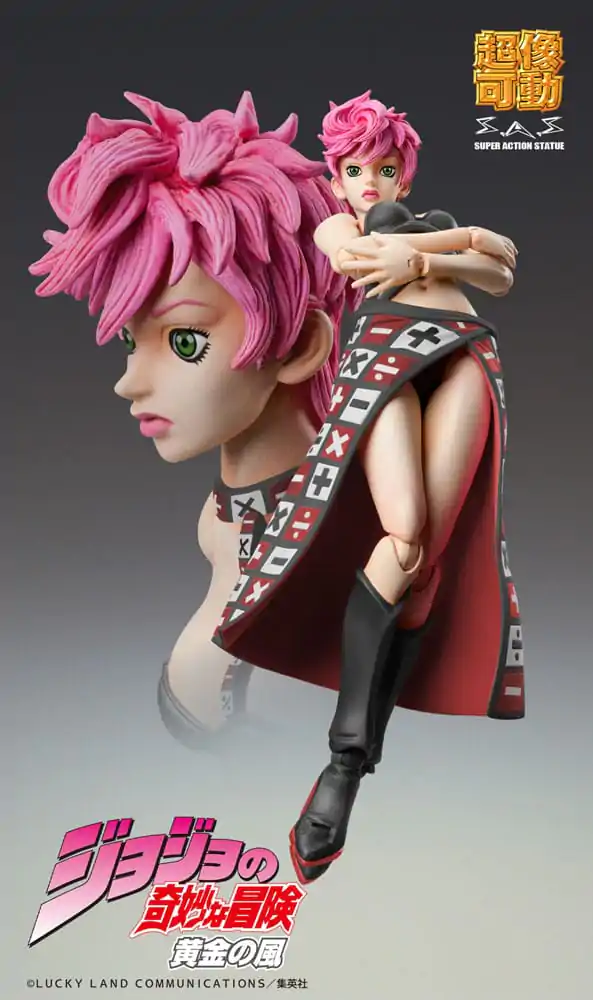 JoJo's Bizarre Adventure Part 5 Super Action akcijska figura Chozokado Trish Una Black Ver. 15 cm fotografija proizvoda