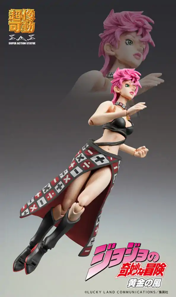 JoJo's Bizarre Adventure Part 5 Super Action akcijska figura Chozokado Trish Una Black Ver. 15 cm fotografija proizvoda
