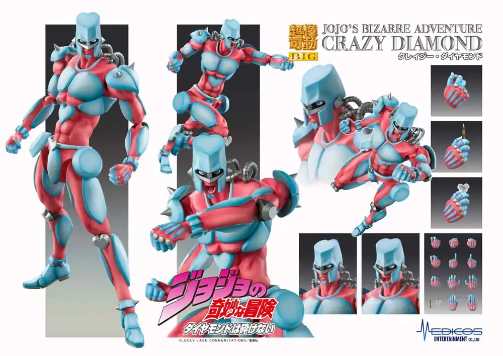 JoJo's Bizarre Adventure Part4 Super Action akcijska figura Chozokado Big (Crazy Diamond) 22 cm fotografija proizvoda