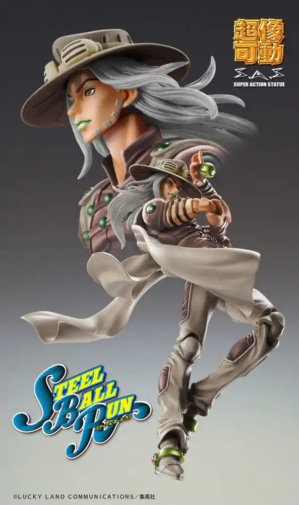 JoJo's Bizarre Adventure Part7 Steel Ball Run Super Action akcijska figura Chozokado Gyro Zeppeli Third 16 cm fotografija proizvoda