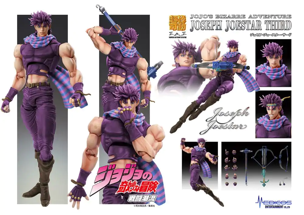 JoJo's Bizarre Adventure Battle Tendency Chozokado Joseph Joestar Third figura akcije 16 cm fotografija proizvoda