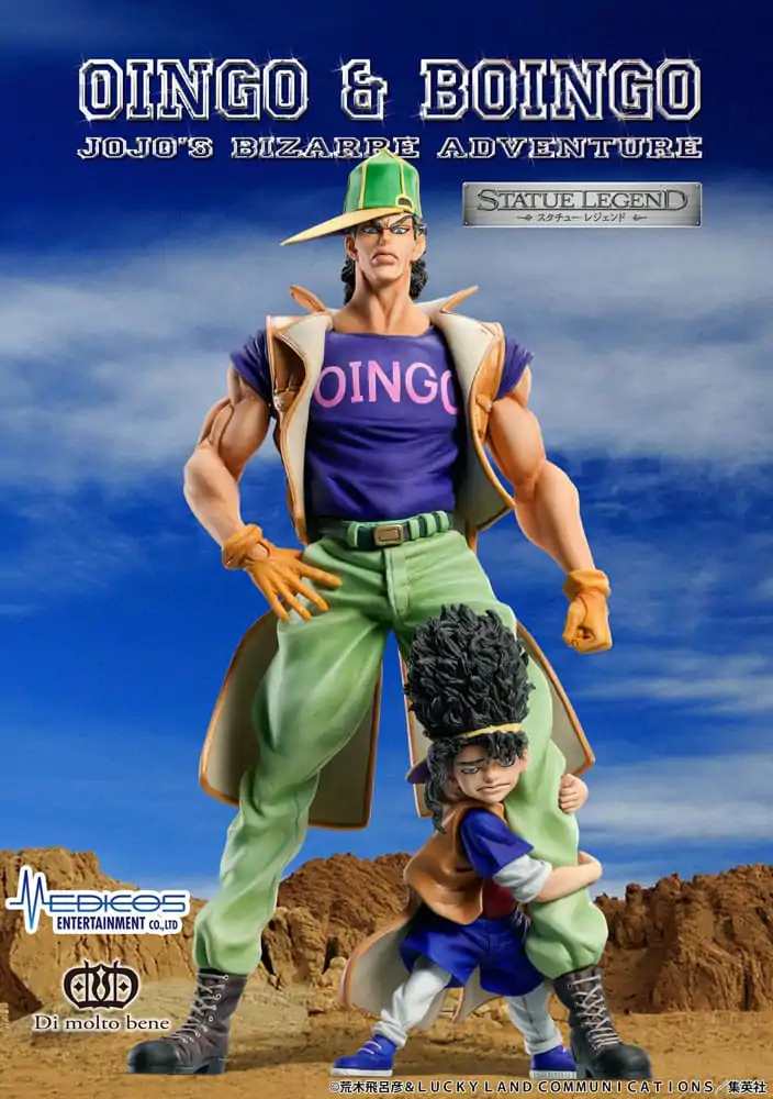 JoJo's Bizarre Adventure PVC Kip Legend Oingo & Boingo 19 cm fotografija proizvoda