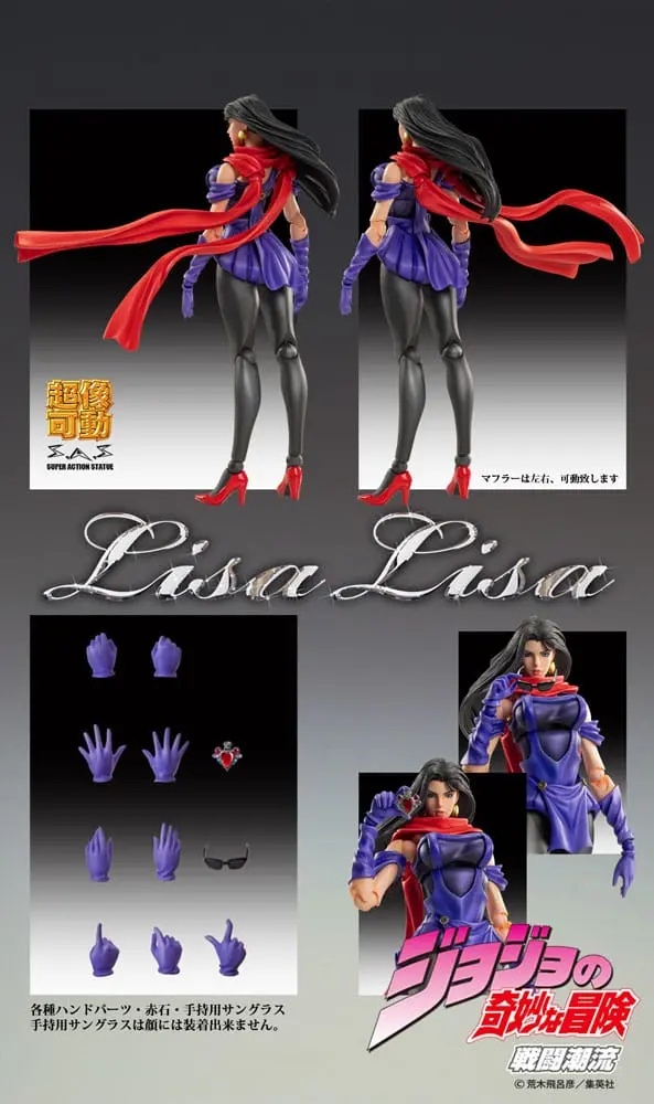JoJo's Bizarre Adventure Part 2: Battle Tendency akcijska figura Chozokado (Lisa Lisa) 15 cm fotografija proizvoda