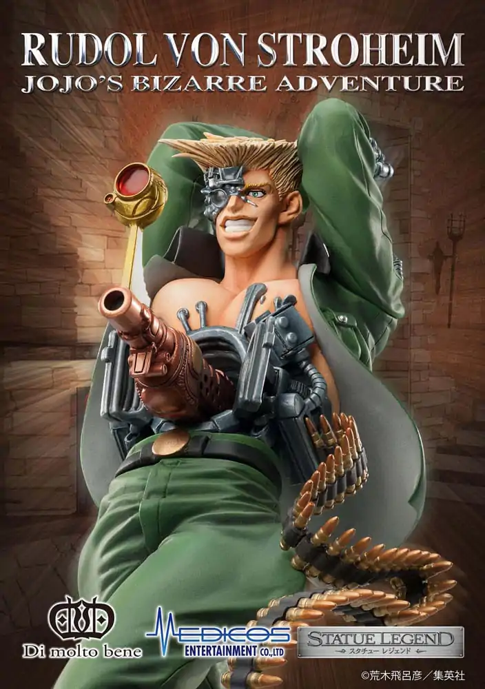 JoJo's Bizarre Adventure Part 2: Battle Tendency Legend PVC Kip Rudol von Stroheim 18 cm fotografija proizvoda