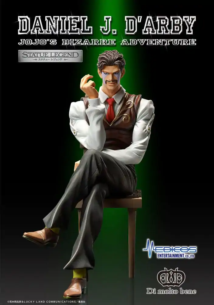 JoJo's Bizarre Adventure Part 3 Statue Legend PVC Kip Daniel J. D'Arby 14 cm fotografija proizvoda