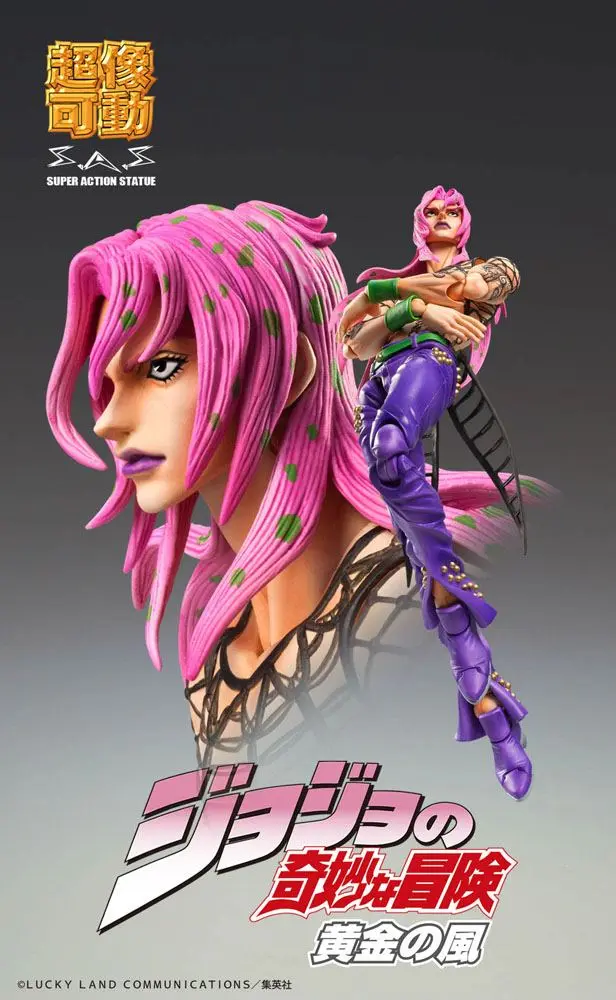 JoJo's Bizarre Adventure Part5 Super Action akcijska figura Chozokado (Diavolo) 16 cm fotografija proizvoda