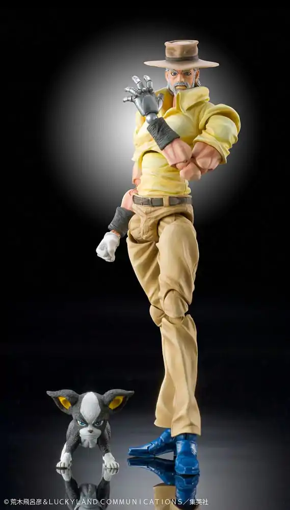 JoJo's Bizarre Adventure Super Action akcijska figura Chozokado (Joseph Joestar & Iggy) (3. izdanje) 15 cm fotografija proizvoda