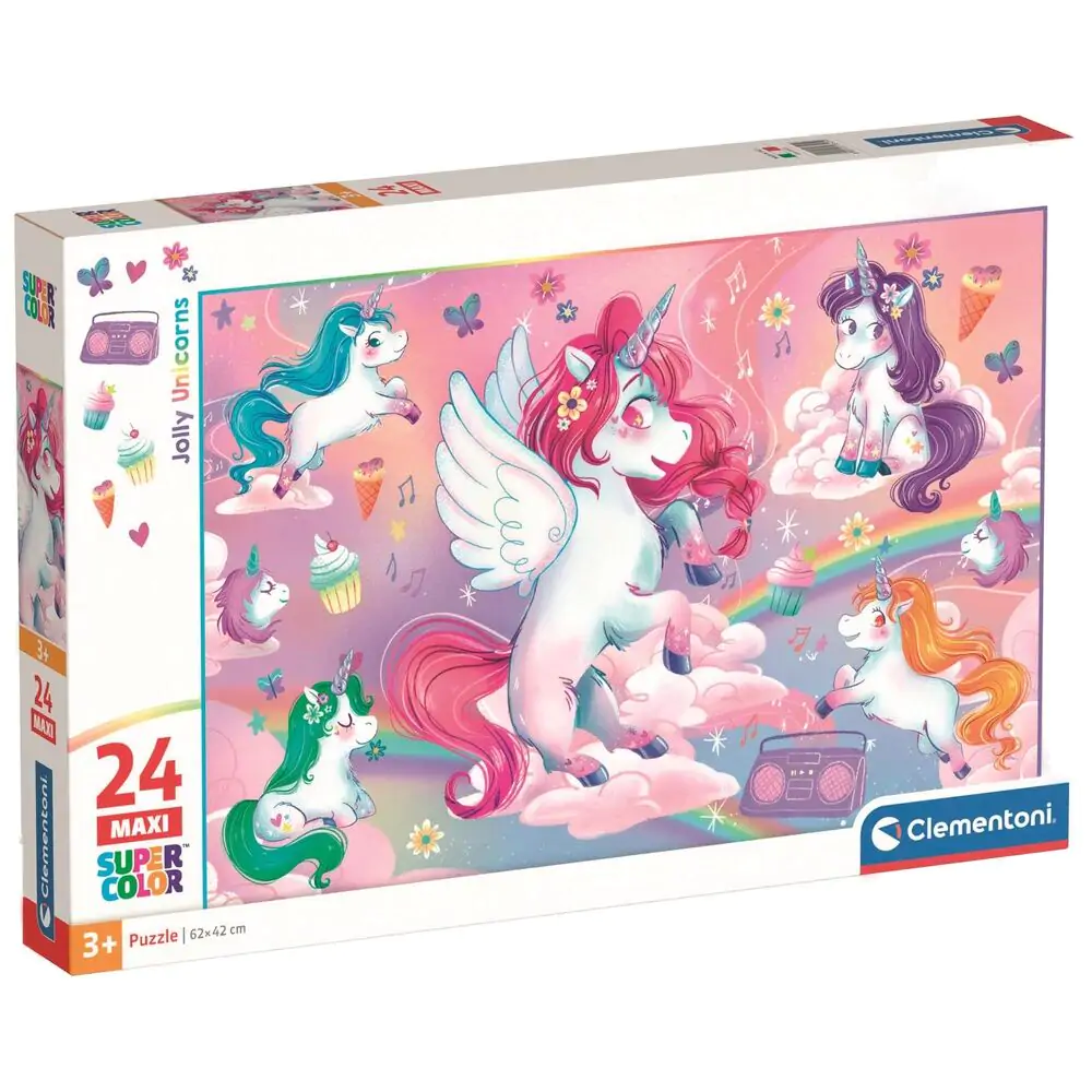 Jolly Unicorns maxi puzzle 24 komada fotografija proizvoda