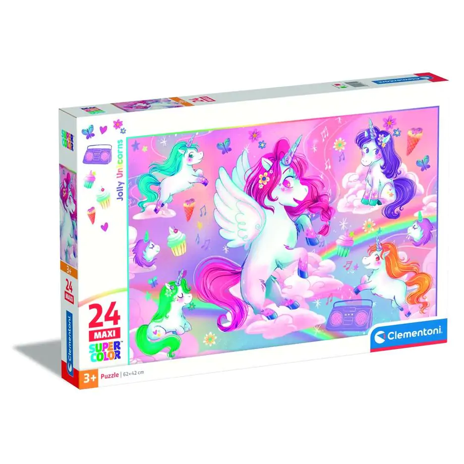 Jolly Unicorns maxi puzzle 24 komada fotografija proizvoda