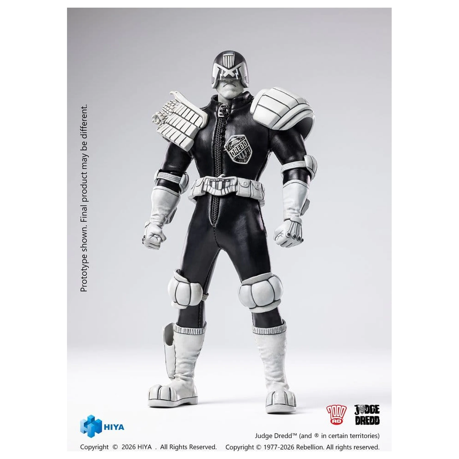 Judge Dredd Exquisite Super akcijska figura 1/12 Judge Dredd Black & White Ver. 15 cm fotografija proizvoda