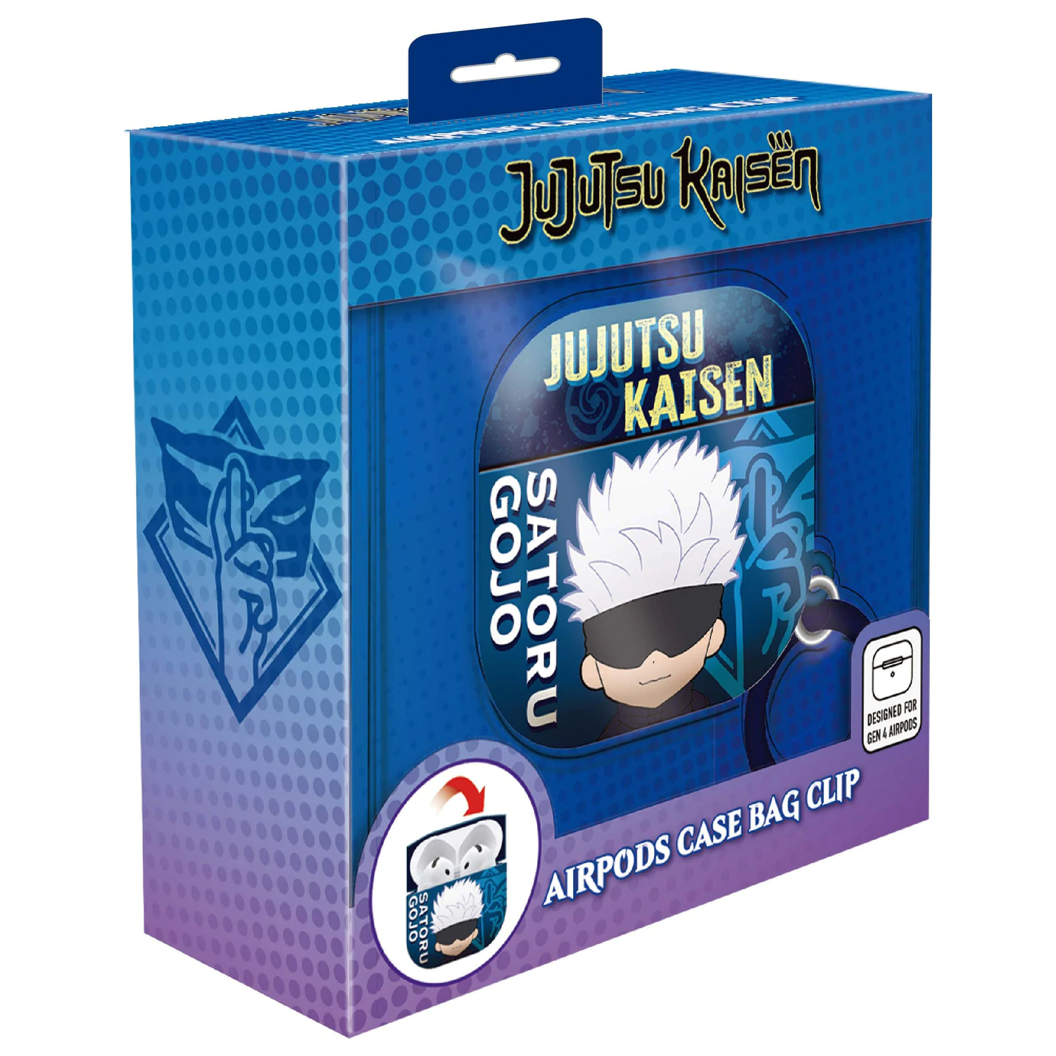 Jujutsu Kaisen Gojo 3D pjenasta torbica s kopčom za AirPods fotografija proizvoda